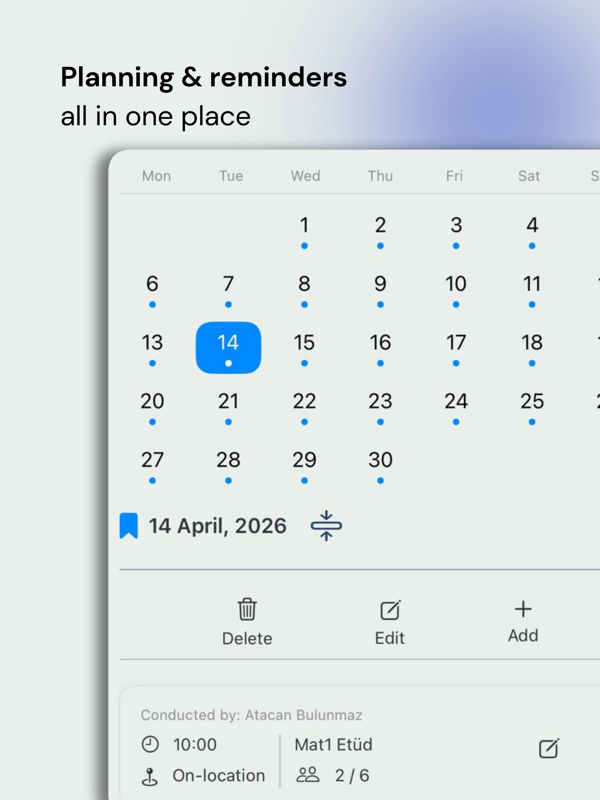 Avlu - Calendar